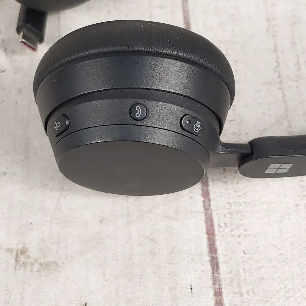 TESTED - Microsoft Modern Wireless Bluetooth Headset Mic w/ Charger - NO DONGLE